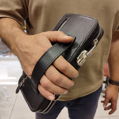 کیف مدارک دستی چرمی قفل رمزدار مدل C332