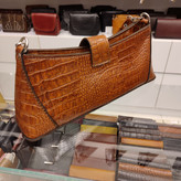 کیف قایقی چرمی مجلسی دست دوز زنانه مدل C626