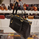 کیف زنانه بزرگ چرمی مجلسی کروکو مدل C629