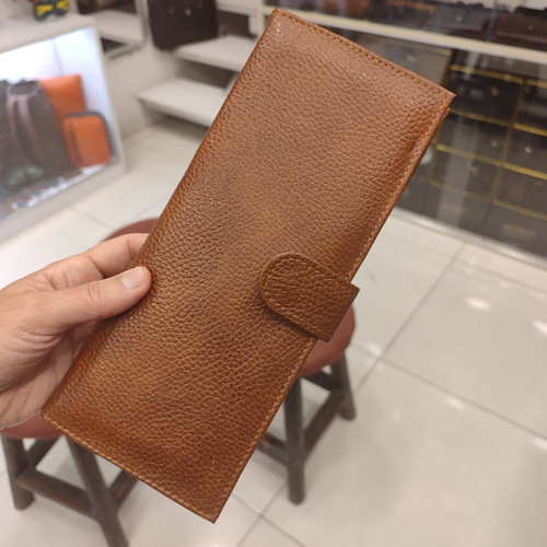 کیف دسته چک چرمی گاوی زبانه دار مدل C۶۵۱