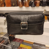 کیف زنانه چرمی رودوشی کروکو سگکدار کوچک مدل C674