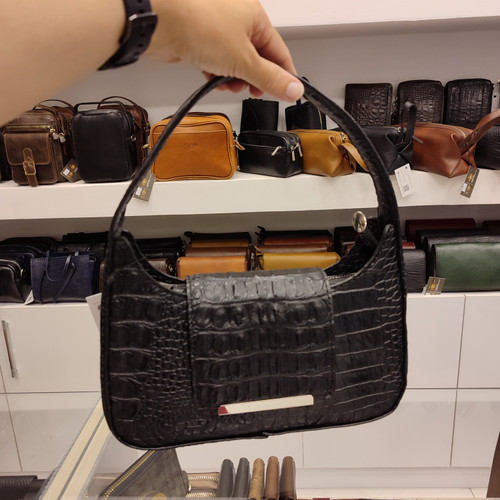 کیف زنانه رودوشی چرمی مجلسی اعلا کروکو مدل C727