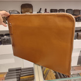 کیف کلاسوری چرمی دست دوز با دسته انگلیسی مدل C753
