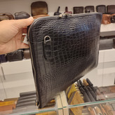 کیف کلاسوری چرمی دست دوز با دسته انگلیسی مدل C754