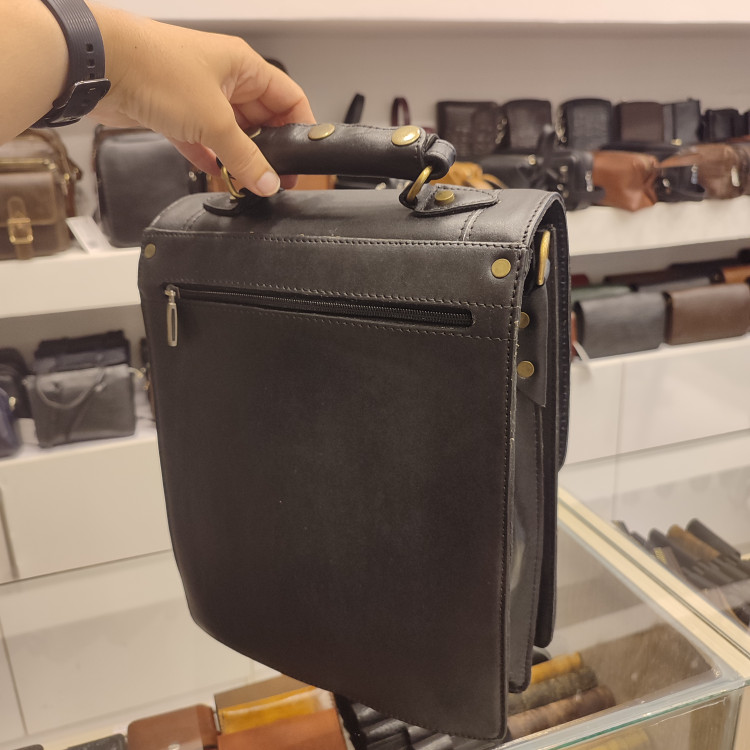 کیف اداری چرمی رودوشی دسته دار رمزدار مدل C756