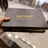 نیم ست چرمی مردانه مشکی اعلا با جعبه و واکس مدل C785